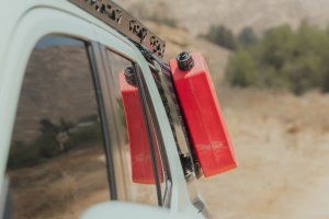 Toyota 4Runner Exterior Window Molle - Driver Side - DV8 Offroad - For DV8 Roof Rack - Black Powder Coated - `25-`26